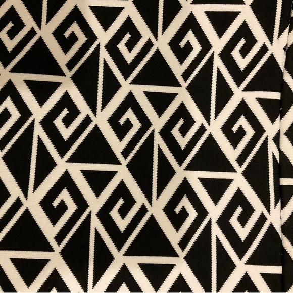 Ralph Lauren Black and White Geometric Skirt - Picture 5 of 7